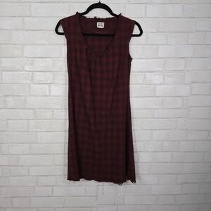 Converse plaid print mini dress